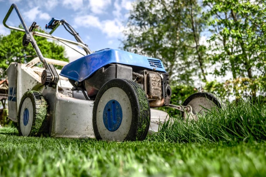 Nofoze gardener trimming hedges at a residential property